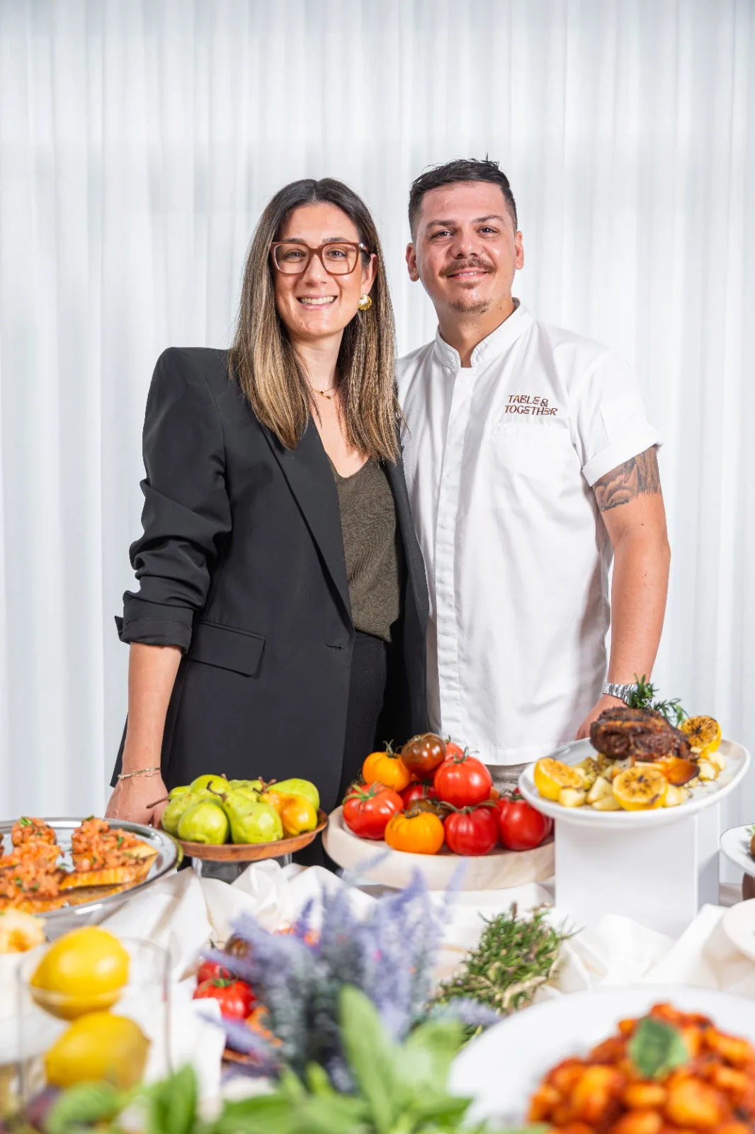 Chef Gabriele Franco and the Table & Together team