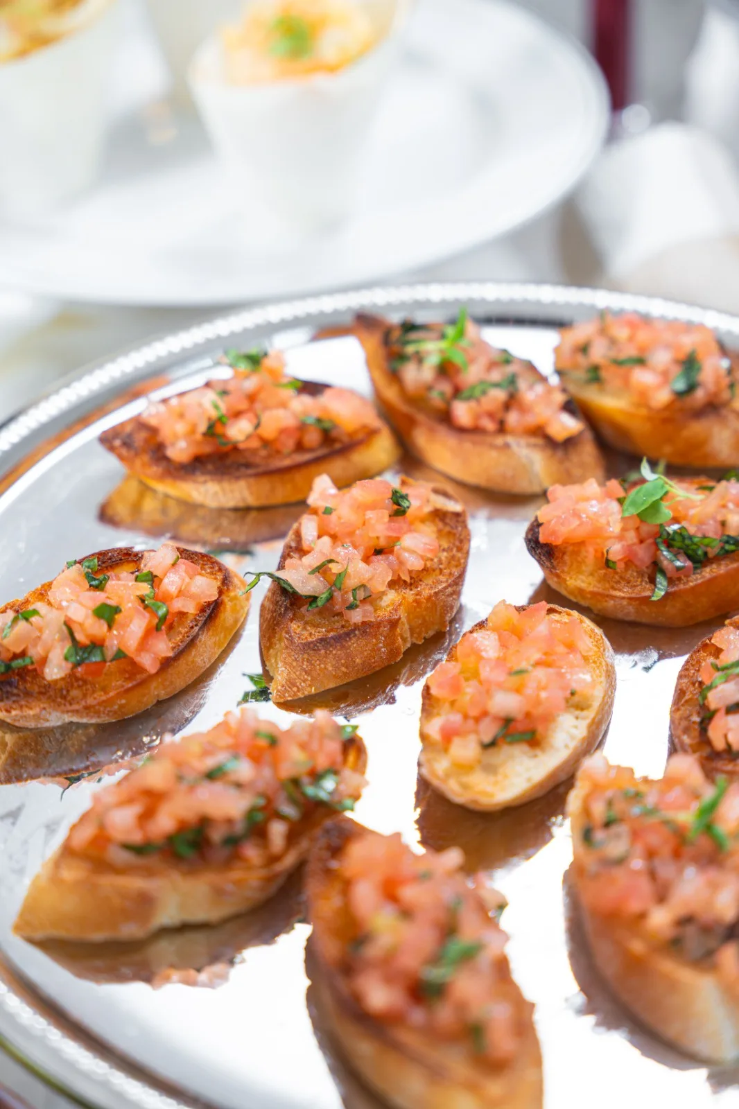 Bruschetta al pomodoro canapes