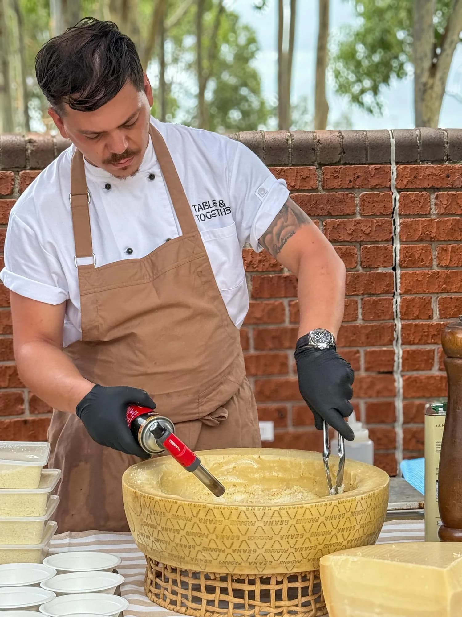Chef Gabriele Franco catering an event in Sydney